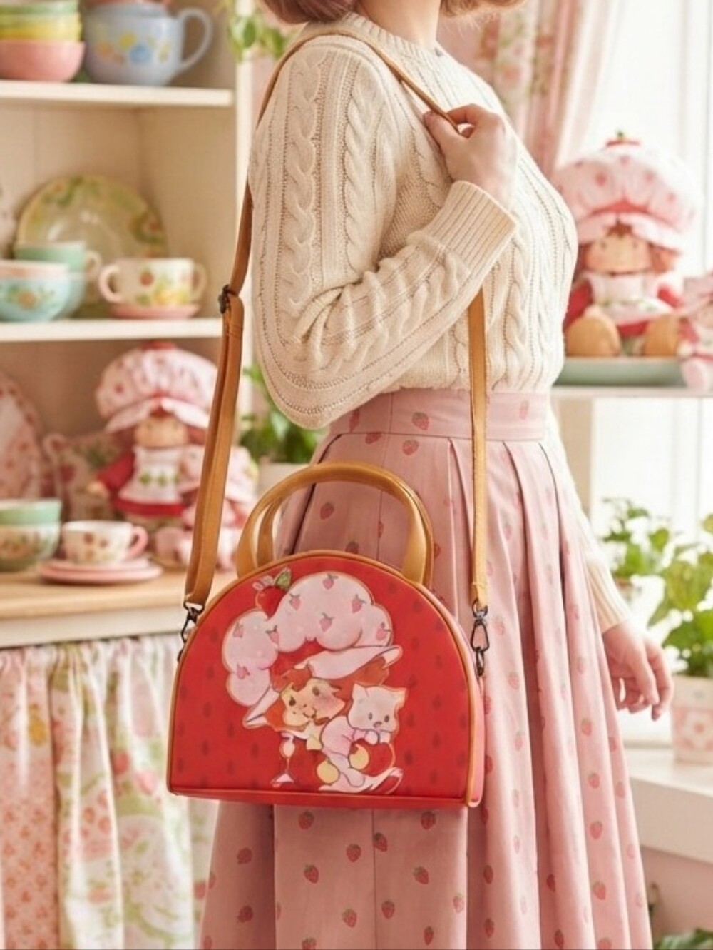 Loungefly Strawberry Shortcake & Custard Scented Crossbody Bag